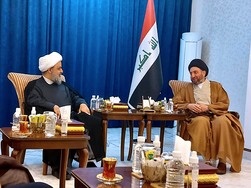 Prominent Shia figure discusses Muslim world issues in meeting with Seyyed Ammar Hakim