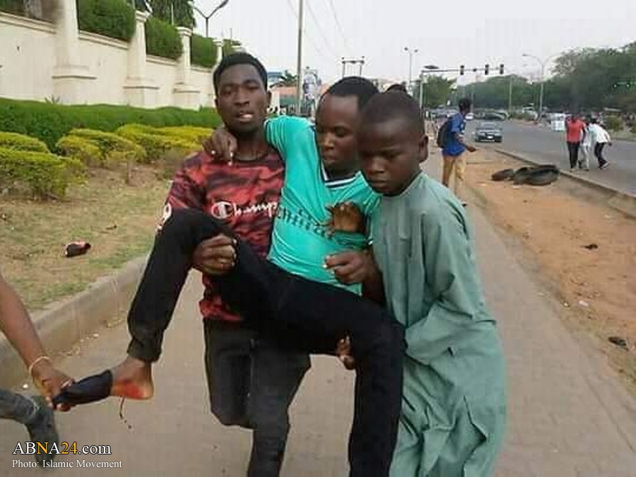 Photos: Buhari-backed police attack pro-Zakzaky peaceful protesters in Abuja on 14 April