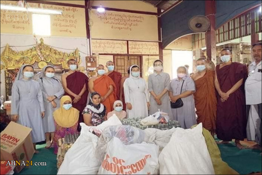 ေအာင္ေျမသာစံ ၿမိဳ႕နယ္ ရွိ မီးေဘး သင့္သူမ်ား တြက္ အစားအစာ ႏွင့္ ေငြေၾကး လႉဒါန္း