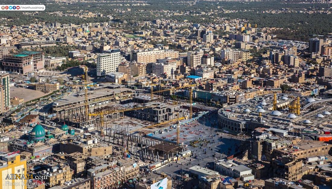 تقرير مصور / الاعمال متواصلة في صحن العقيلة زينب المجاور لمرقد الإمام الحسين (عليهما السلام)