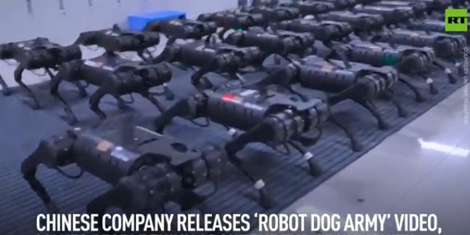 Çin'de robot köpekler ordusu