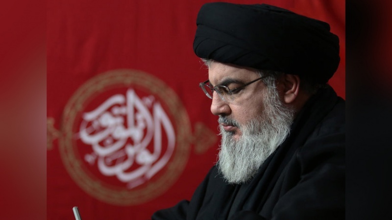 السيد نصرالله يعزي قائد الثورة الاسلامية بوفاة العميد حجازي
