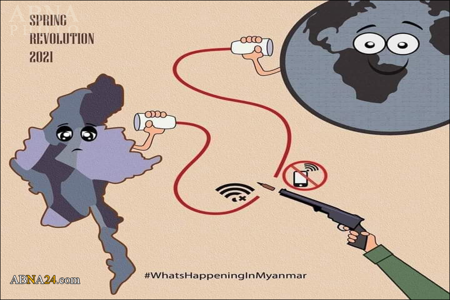 ကာတြန္း ဆရာ မွ ျမန္မာ ႏိုင္ငံ လက္ရွိ အေျခအေန ကို ပီျပင္စြာ ပုံေပၚ ထား ။ ။ cartoon