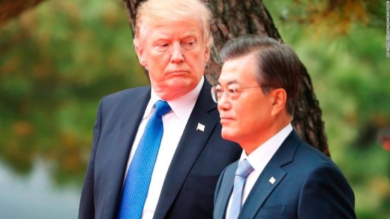 トランプ氏が、文大統領を「指導者として弱腰」と批判