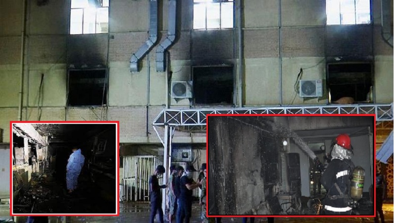 بغداد کے کورونا اسپتال میں دھماکہ، 82 مریض جاں بحق