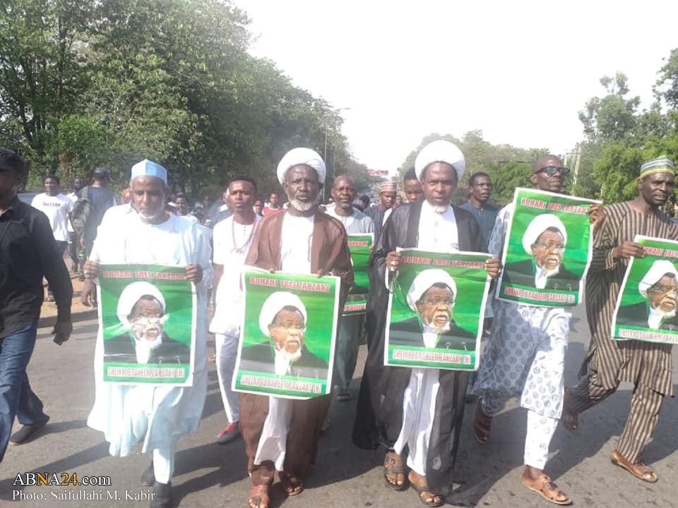 Photos: Peaceful pro-Zakzaky protest continue in Abuja, Nigeria on 26th April 2021