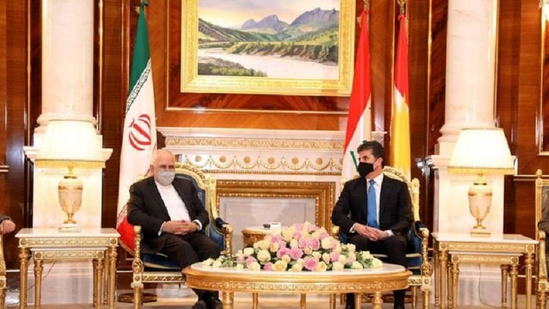 Zarif ve Neçirvan Barzani arasında görüşme