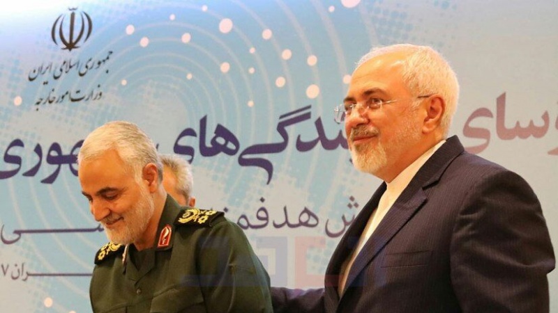 イラン外相、「ISISの敗北はソレイマーニー司令官の勇敢さに負うもの」