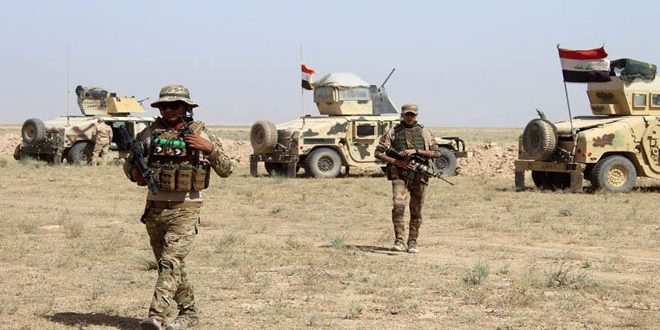 اعتقال 12 إرهابياً وتدمير أوكار وضبط أسلحة لداعش في ديالى 