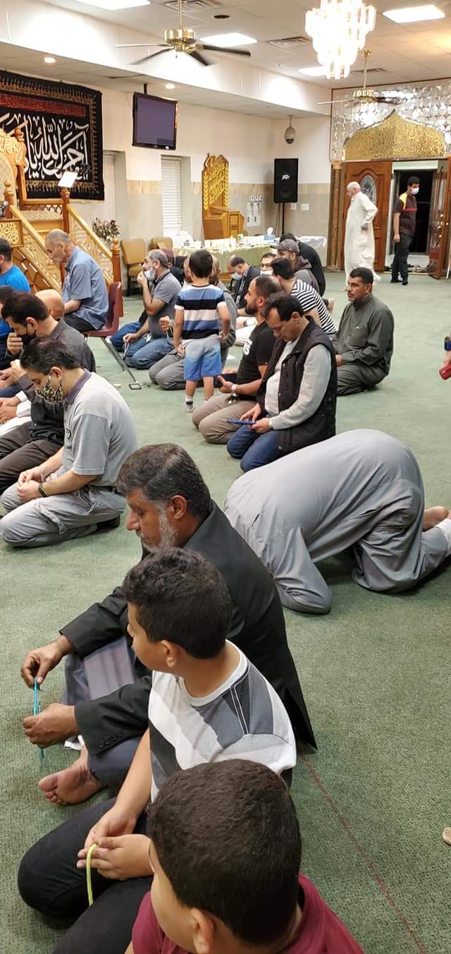 Photos: Performing Maghrib & Isha prayer in Ramadan month at Imam Ali Center in Dallas, Texas