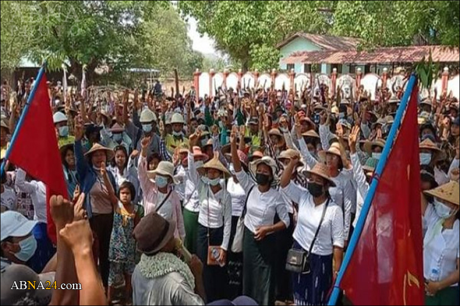  ေမေဒး ေန႔ ယင္းမာပင္ ႏွင့္ ဆားလင္းႀကီး ေဒသက စစ္အာဏာရွင္ ဆန႔္က်င္ လူထု လႈပ္ရွားမႈ