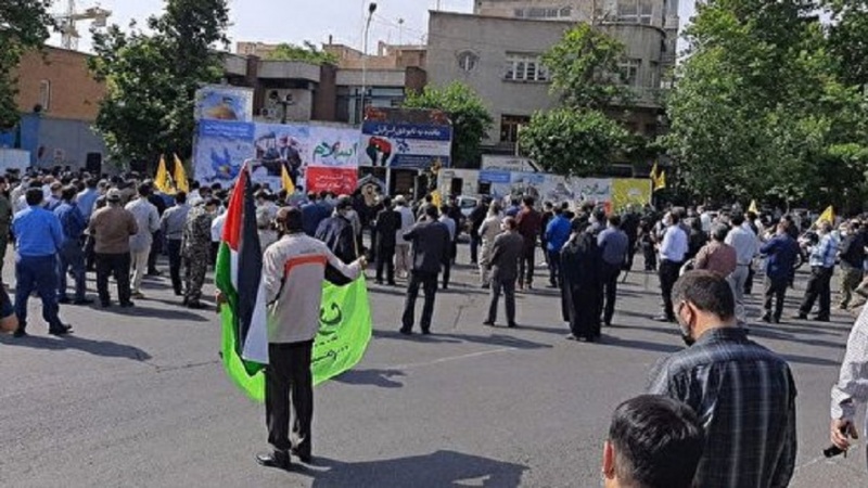 Peringatan Hari Quds Sedunia Digelar Spontan di Bundaran Palestina di Tehran