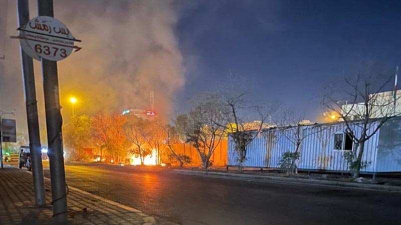 کربلا سٹی میں ایرانی قونصل خانے پر شرپسندوں کا حملہ