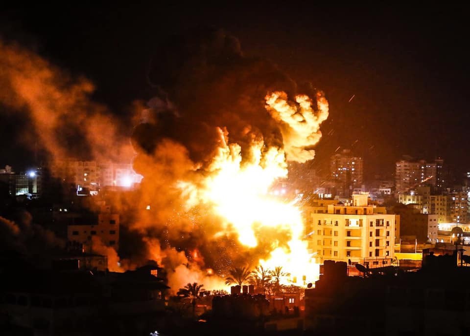 35 Palestinians martyred in Israeli air raids