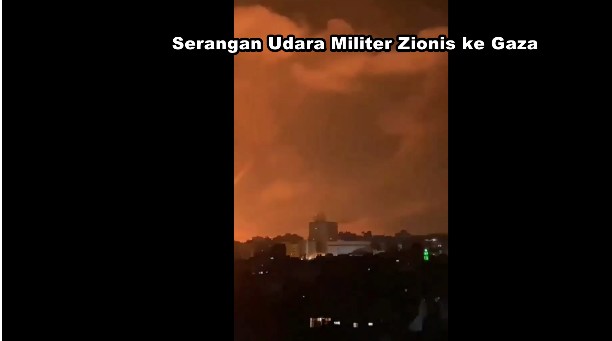 160 Jet Tempur Zionis Gempur Gaza
