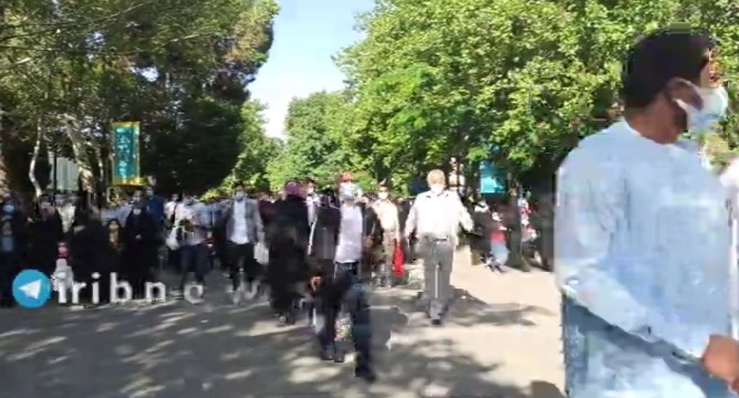 Tahran'da Filistin halkını destekleme yürüyüşü
