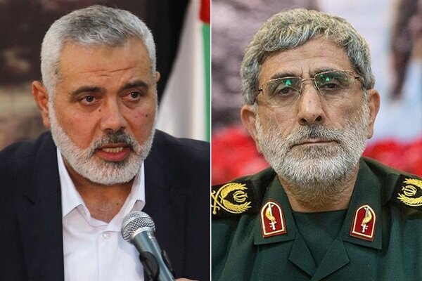 IRGC Quds Force cmdr., Hamas chief discuss latest development on Gaza
