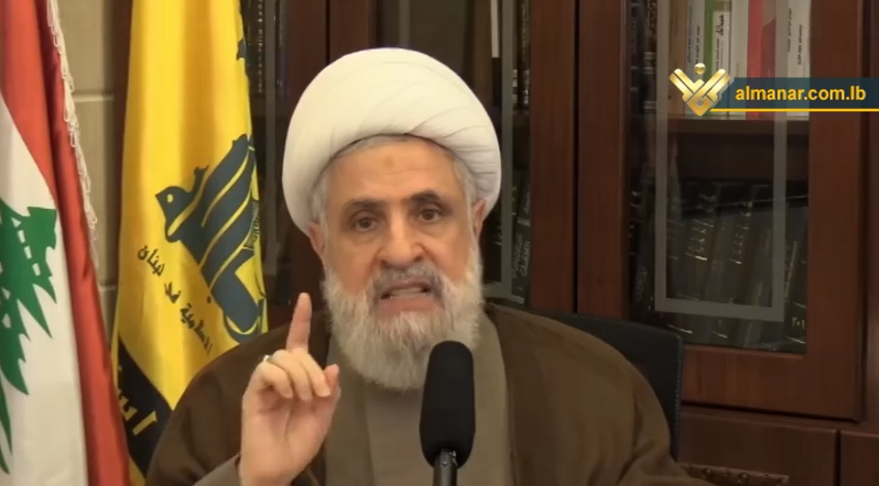 Sheikh Naim Qassem: Hezbollah completely supports Palestinian resistance