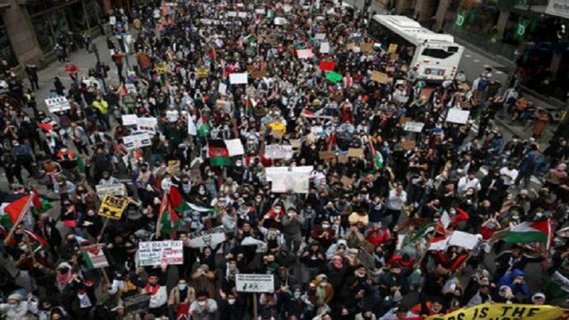 ABD'nin bir çok şehrinde ırkçı İsrail'in cinayetleri protesto edildi