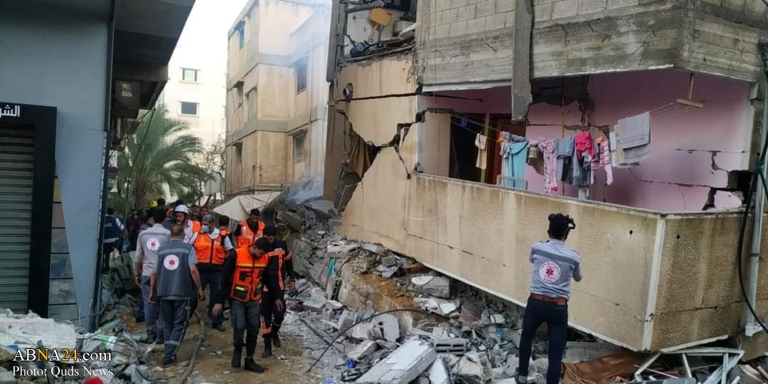 Photos: Israeli airstrikes destruct infrastructure and homes in Gaza last night, Over 15 Palestinians martyred