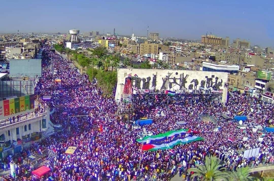 Массовый митинг в поддержку палестинцев проходил в Багдаде