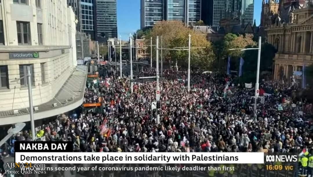 تقرير مصور / مظاهرات واسعة في استرليا تضامنا مع الشعب الفلسطيني الذي يتعرض للعدوان الاسرائيلي