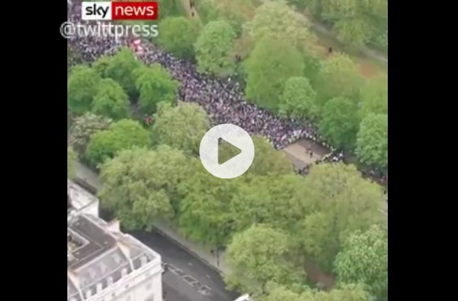Londra'da Gazze halkına destek gösterisi