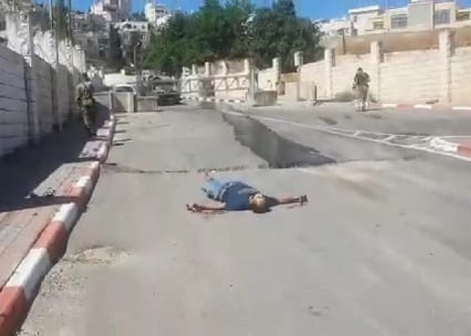 استشهاد شاب برصاص الاحتلال الصهيوني في الخليل