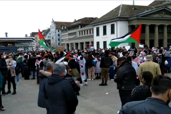 Video: Solidaritätskundgebungen für Palästina in Zürich