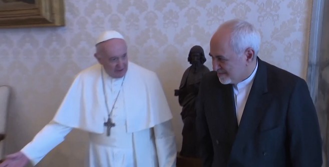 イラン外相がローマ法王と会談