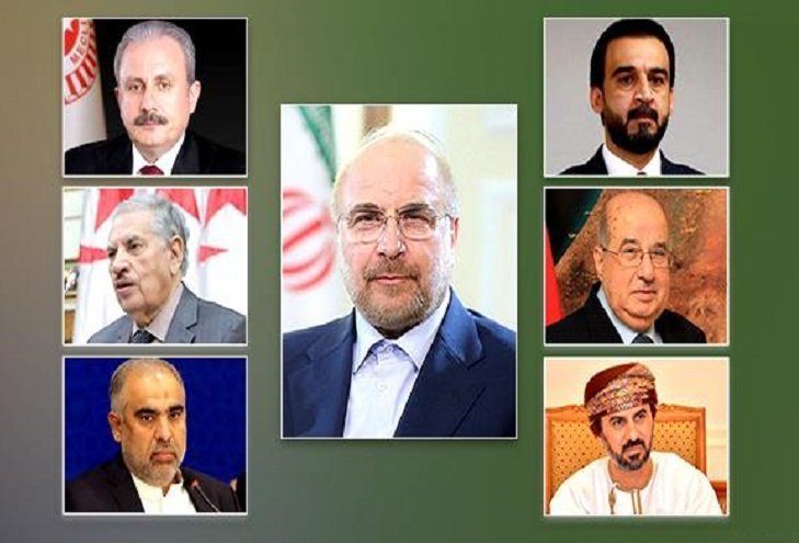 قاليباف يبحث جرائم الصهاينة مع رؤساء برلمانات 6 دول إسلامية