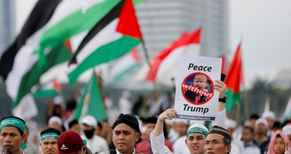 Demonstration in Indonesia against Israeli aggressions on Gaza