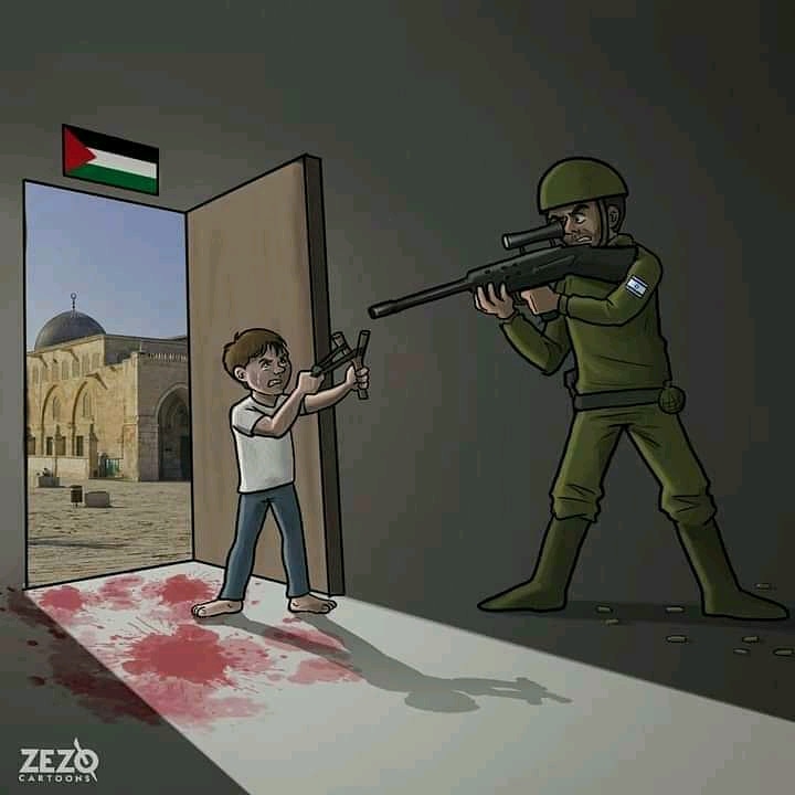 Cartoon: "We will die for the homeland, we will not surrender, to the last soul we will fight"
