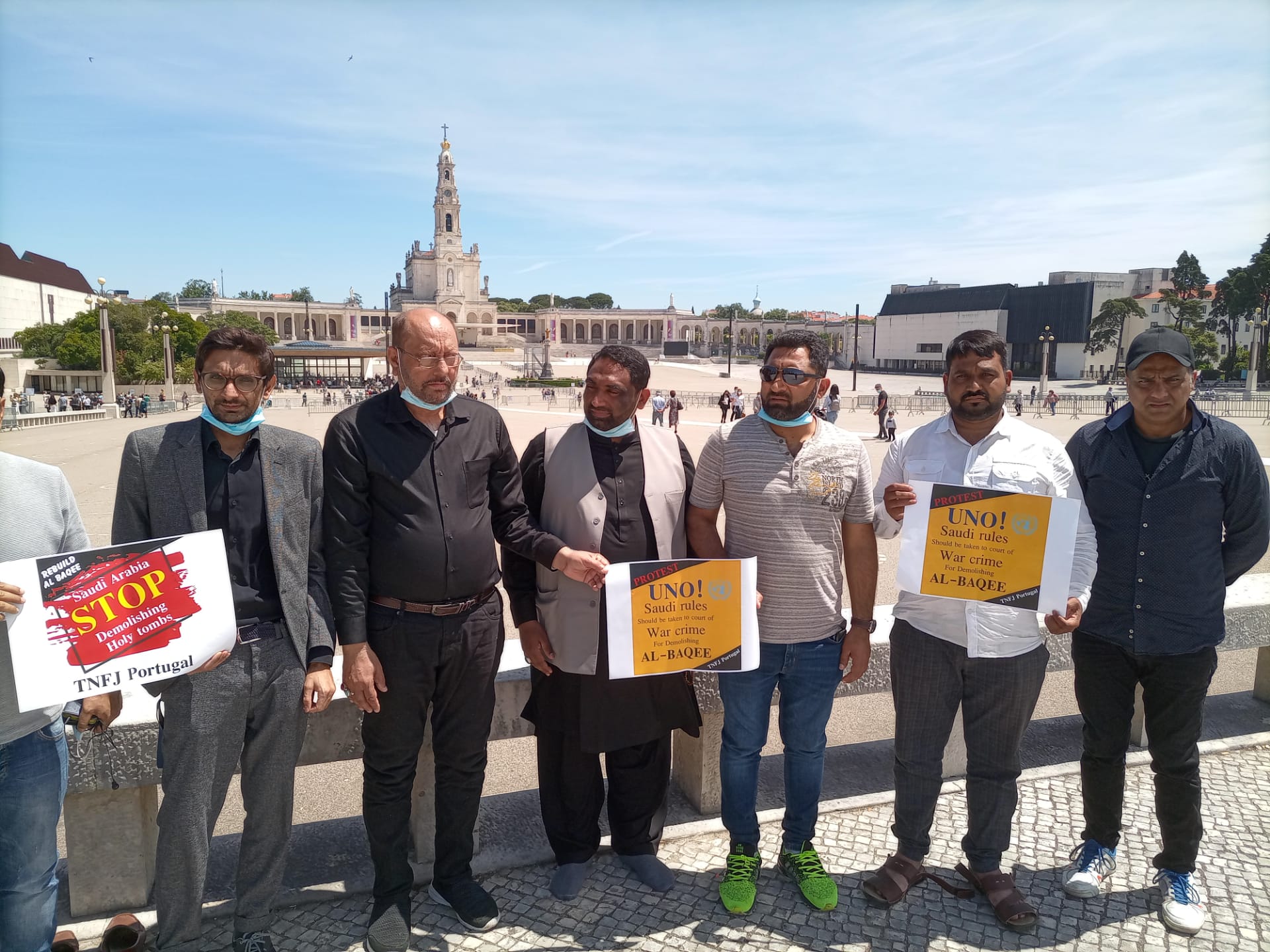 تصویری رپورٹ/ انہدام جنت البقیع کے موقع پر پرتگال میں احتجاج درج