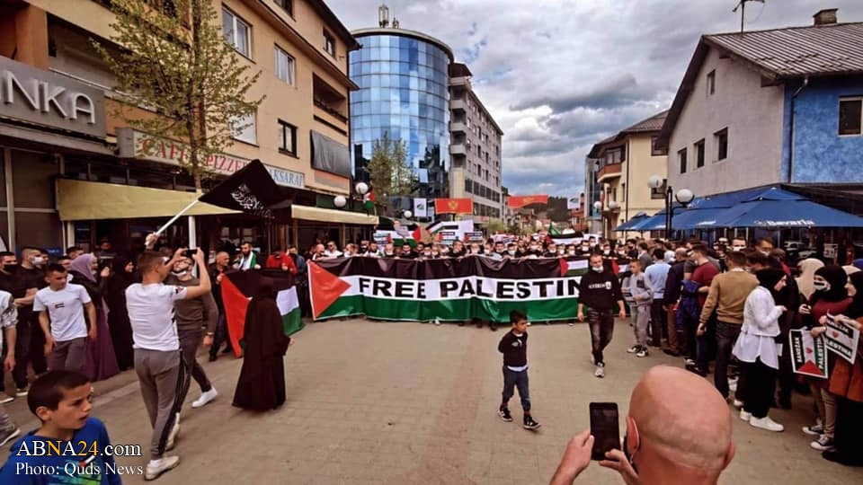 Photos: Solidarity with Palestine in Rozaje, Montenegro