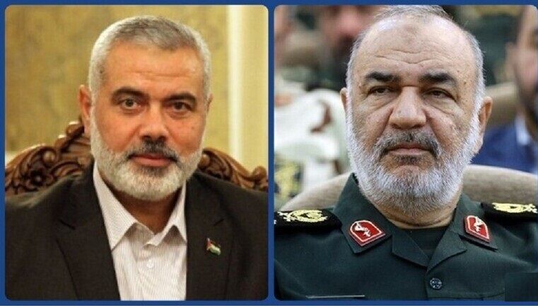 IRGC commander talks with Hamas head on Palestinians' victory