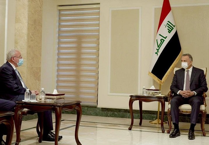 مصطفى الكاظمي يستقبل وزير الخارجية الفلسطيني