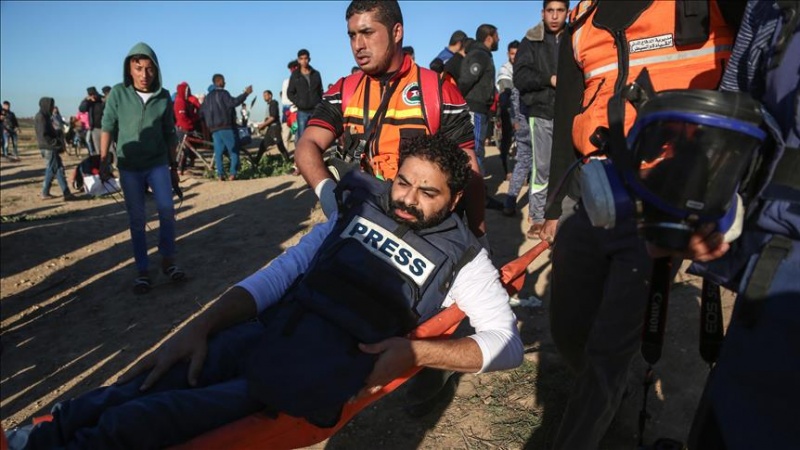 イスラエルのガザ攻撃でジャーナリスト170人が負傷