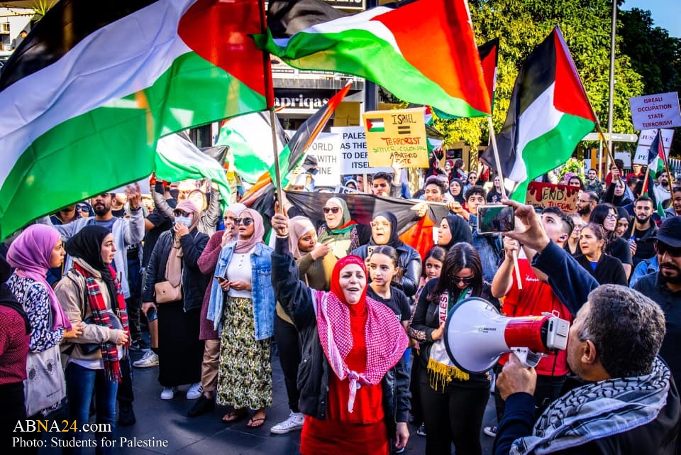تصویری رپورٹ/ آسٹریلیا کے شہر وولونگونگ میں فلسطین کے ساتھ اظہار یکجہتی