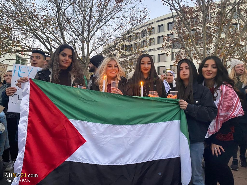 تصویری رپورٹ/ اسٹریلیا کے دار الحکومت کینبرا میں فلسطین کے ساتھ اظہار یکجہتی