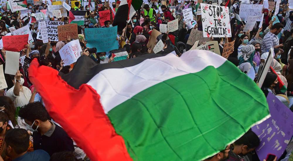 Mass anti-Israel protests swell in Pakistan