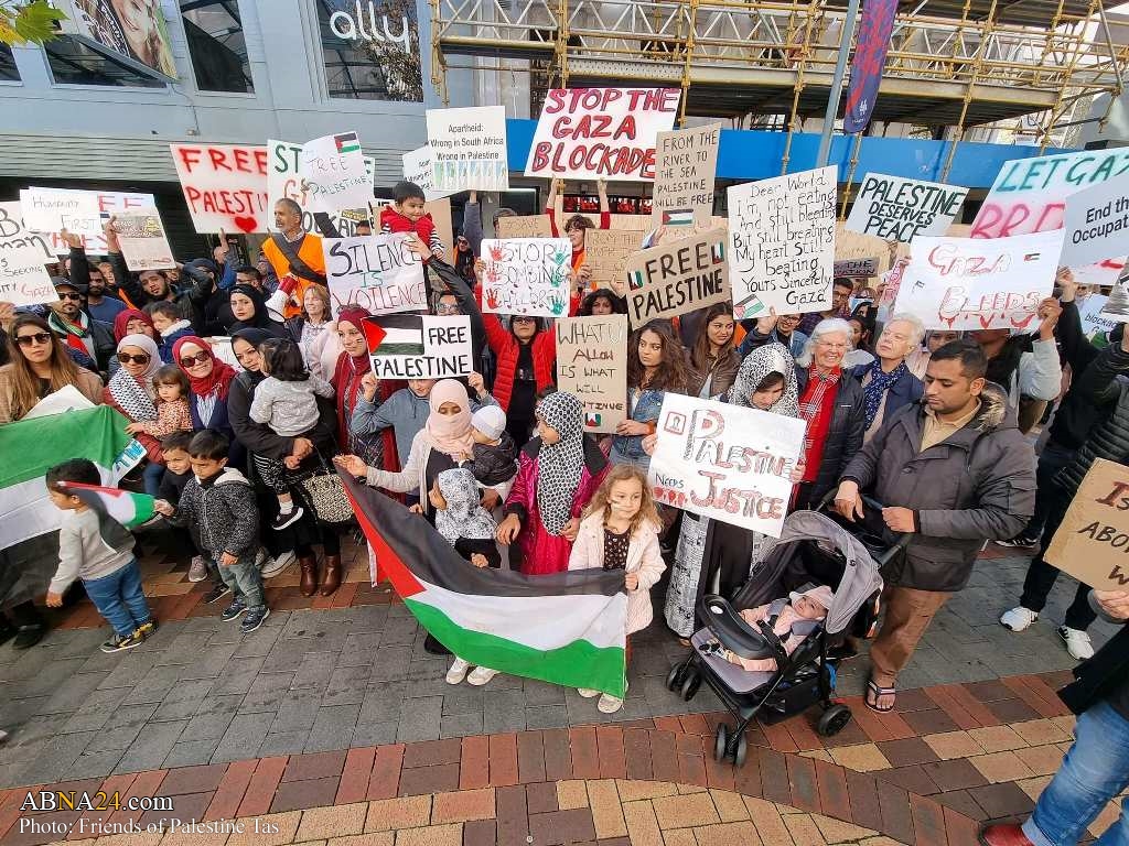 تقرير مصور / احتفال بانتصار المقاومة الفلسطينية في مدينة "هوبارت" الاسترالية