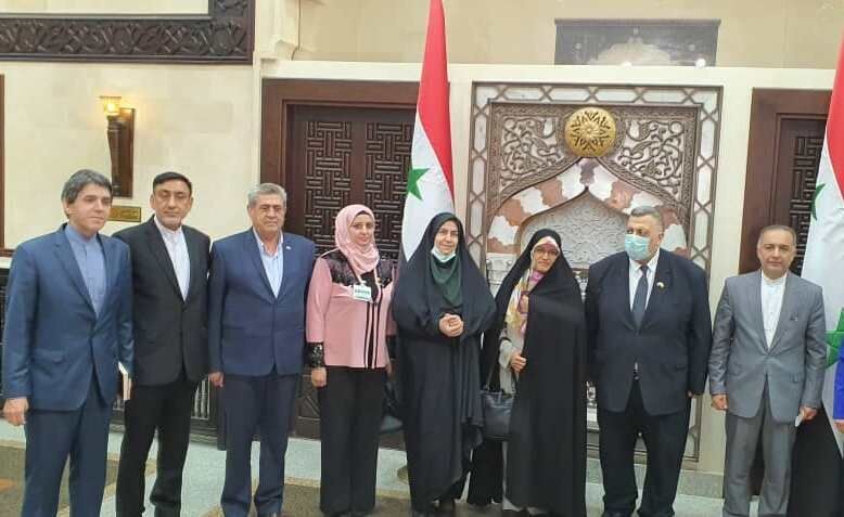 Iranian delegation meets Syrian Parliament speaker