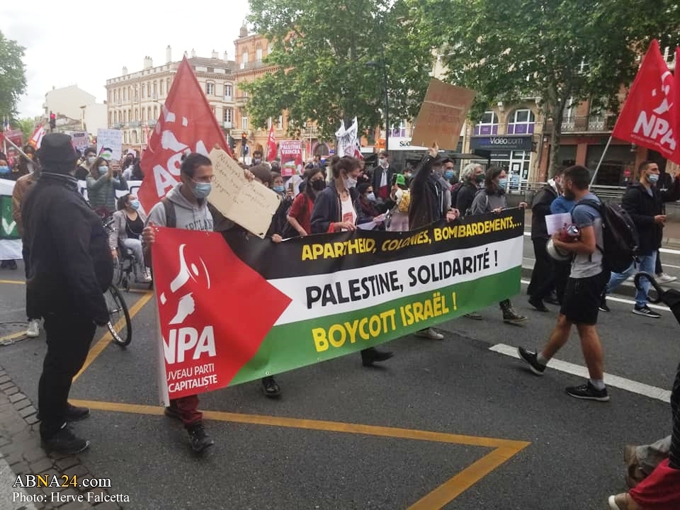 تقرير مصور / مسيرات تضامنية مع الشعب الفلسطيني في مدينة تولوز الفرنسية