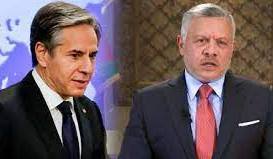 الملك الأردني لبلينكن: من الضروري الحفاظ على الوضع التاريخي بالقدس
