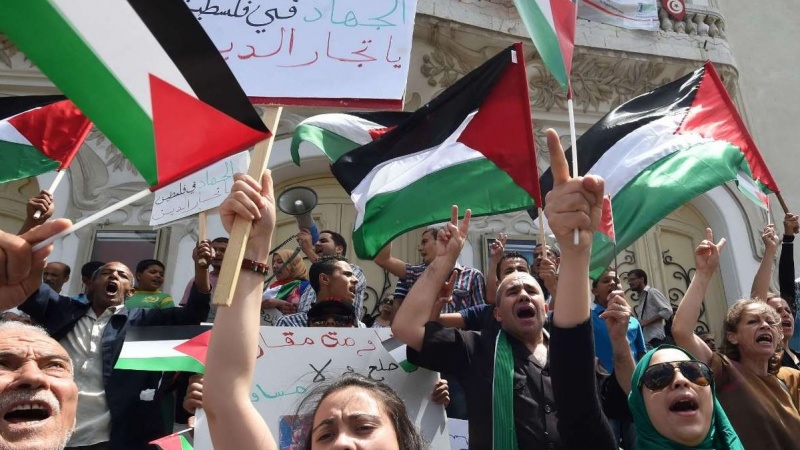 Тазоҳуроти кормандони UNRWA дар Ғазза
