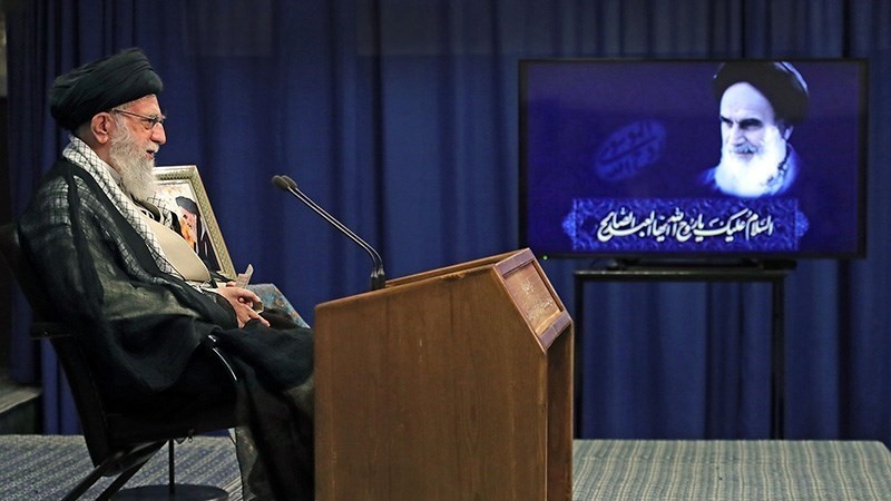 今月４日に、イラン最高指導者がホメイニー師の命日にちなんでテレビ演説へ