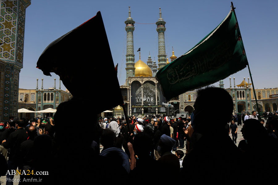 تقرير مصور / موكب عزاء بمناسبة استشهاد الامام الصادق (ع) عند حرم السيدة المعصومة (ع)-2