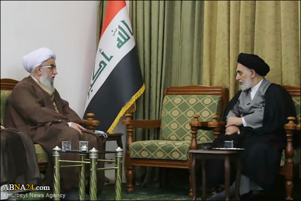 Photos: Secretary-General of AhlulBayt (a.s.) World Assembly met Friday Prayer Leader of Najaf