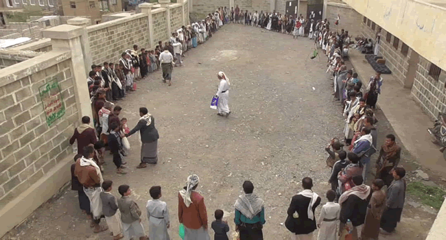 Protesters in Hajjah condemn coalition crimes